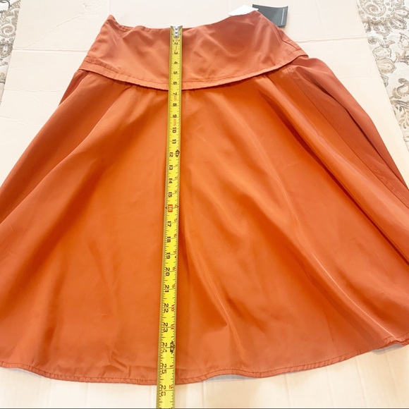 The People’s women’s flurry A-line skirt, orange color, size 0, NWT - Picture 7 of 7